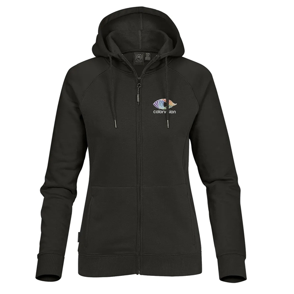 Women's hoody with an attached hood, adjustable drawcord, kanga pocket and... from ASI 61125 Hit Promotional Products / Hit®