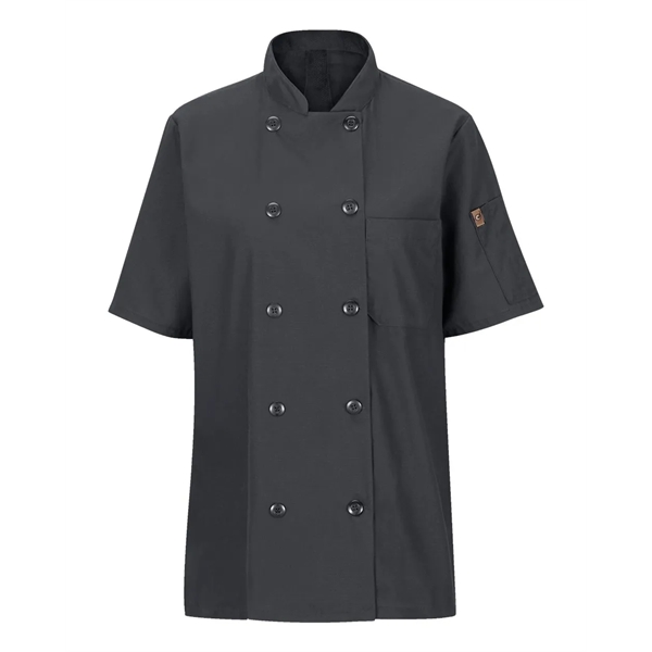 Chef Designs Women's Mimix™ Short Sleeve Chef Coat with O...... from ASI 84358 S&S Activewear