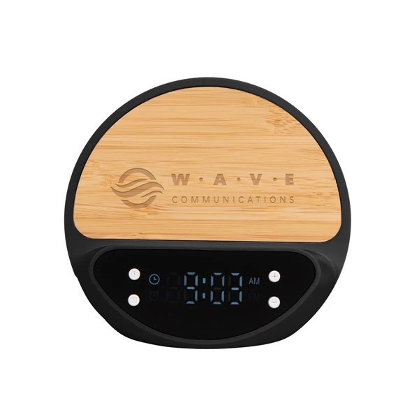 10W wireless charger with QI compatibility, 24-hour clock settings, an alarm,... from ASI 61125 Hit Promotional Products / Hit®