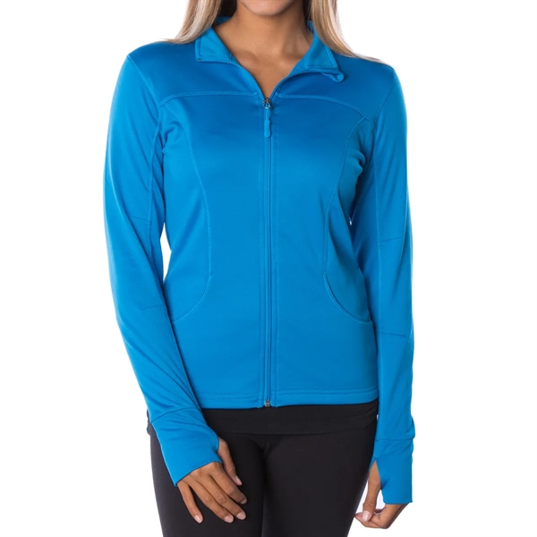Polyester fleece jacket with slim fit.... from ASI 61125 Hit Promotional Products / Hit®