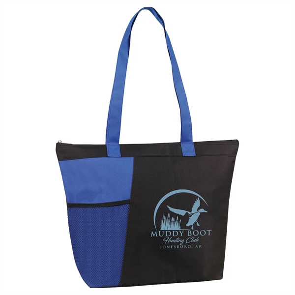 Zipper tote with front mesh pocket.... from ASI 31517 Admart Products / Admart Line