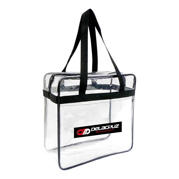 Clear stadium zippered tote bag.... from ASI 31517 Admart Products / Admart Line