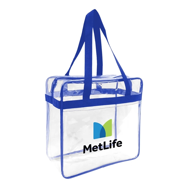 Clear stadium zippered tote bag.... from ASI 31517 Admart Products / Admart Line