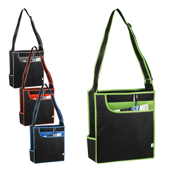 ECO friendly non-woven messenger tote bag.... from ASI 31517 Admart Products / Admart Line