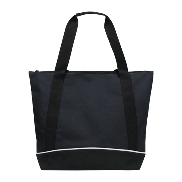 Jumbo Two-Tone Zipper Tote Bag... from ASI 31517 Admart Products / Admart Line