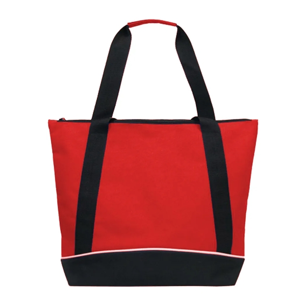 Jumbo Two-Tone Zipper Tote Bag... from ASI 31517 Admart Products / Admart Line