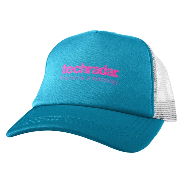 5 panel trucker hat with foam front, breathable mesh back and... from ASI 90807 Tekweld