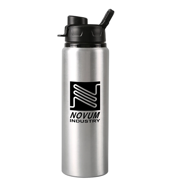 25 oz. Aluminum water bottle with gloss finish, screw-on lid and... from ASI 52840 Evans Manufacturing