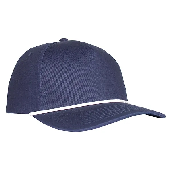 Deluxe 5-Panel Chino Twill with Rope Cap.... from ASI 80129 Quake City Caps