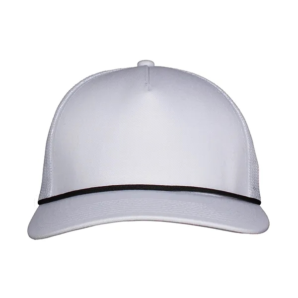 Deluxe 5-Panel Chino Twill & Trucker Mesh with Rope Cap.... from ASI 80129 Quake City Caps