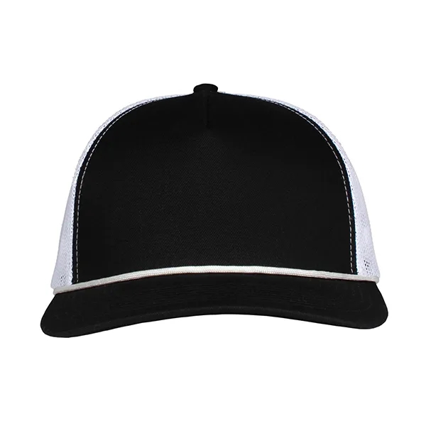 Deluxe 5-Panel Chino Twill & Trucker Mesh with Rope Cap.... from ASI 80129 Quake City Caps