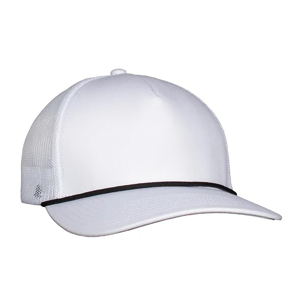 Deluxe 5-Panel Chino Twill & Trucker Mesh with Rope Cap.... from ASI 80129 Quake City Caps