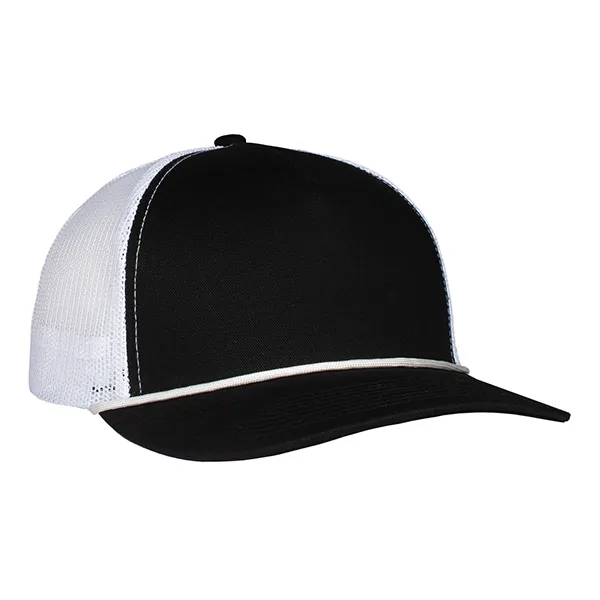 Deluxe 5-Panel Chino Twill & Trucker Mesh with Rope Cap.... from ASI 80129 Quake City Caps