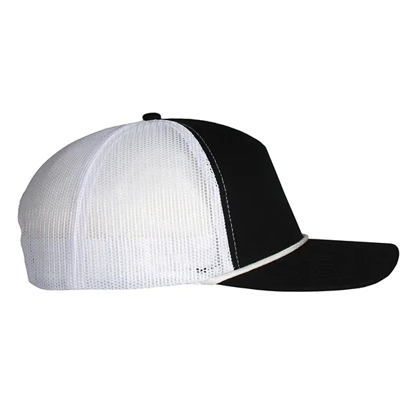 Deluxe 5-Panel Chino Twill & Trucker Mesh with Rope Cap.... from ASI 80129 Quake City Caps