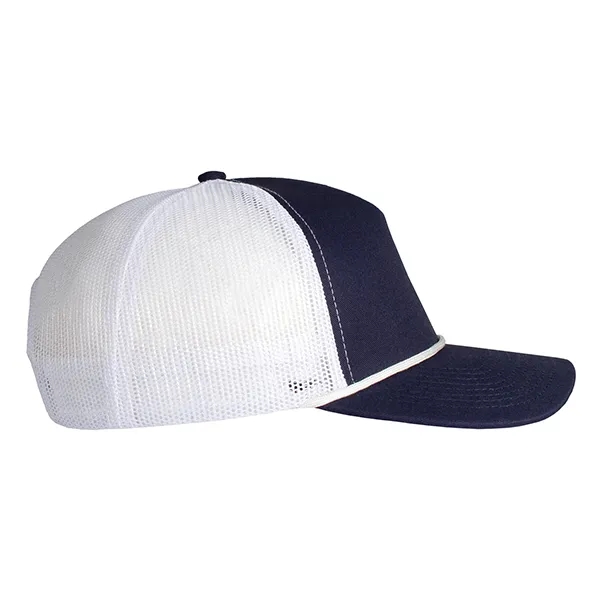 Deluxe 5-Panel Chino Twill & Trucker Mesh with Rope Cap.... from ASI 80129 Quake City Caps