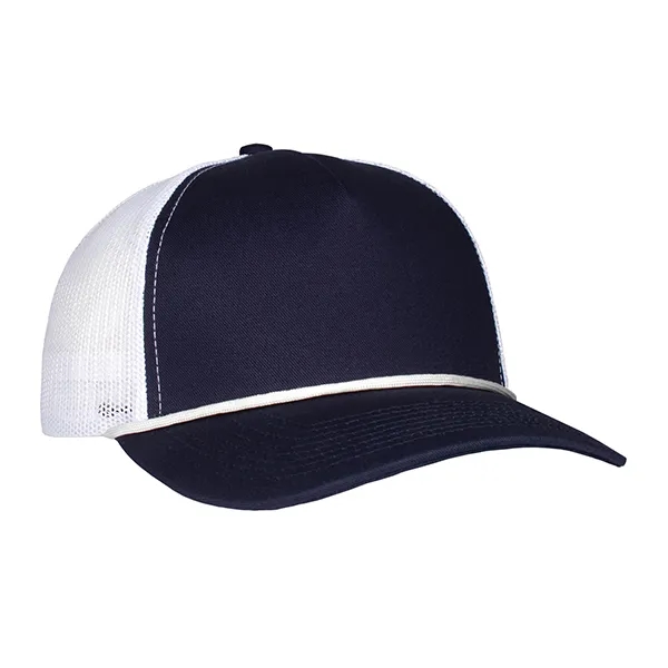 Deluxe 5-Panel Chino Twill & Trucker Mesh with Rope Cap.... from ASI 80129 Quake City Caps