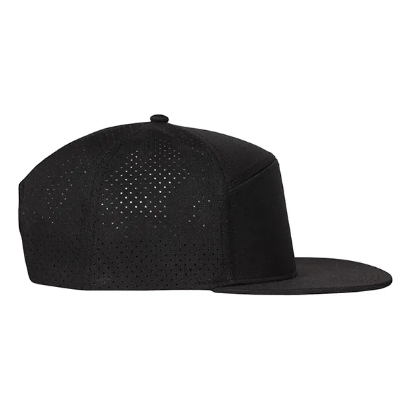 Contour 6-Panel Pearl Nylon Flat Bill w/ Perforated Panels Cap.... from ASI 80129 Quake City Caps