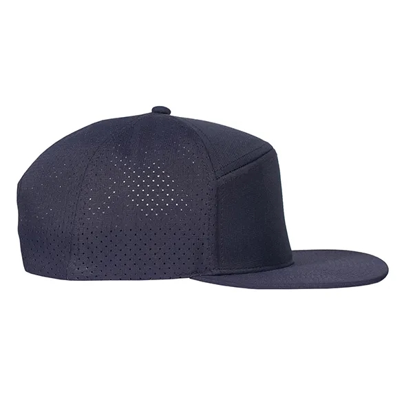 Contour 6-Panel Pearl Nylon Flat Bill w/ Perforated Panels Cap.... from ASI 80129 Quake City Caps