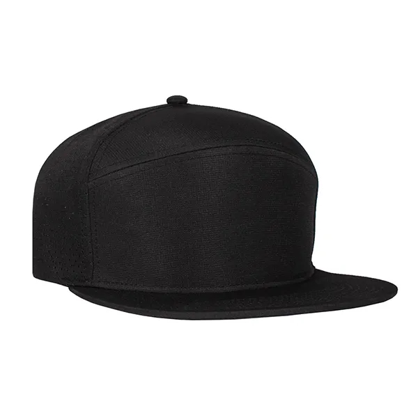 Contour 6-Panel Pearl Nylon Flat Bill w/ Perforated Panels Cap.... from ASI 80129 Quake City Caps