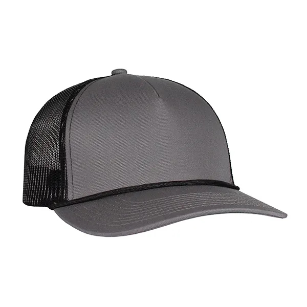 Deluxe 5-Panel Chino Twill & Trucker Mesh with Rope Cap.... from ASI 80129 Quake City Caps