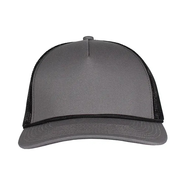 Deluxe 5-Panel Chino Twill & Trucker Mesh with Rope Cap.... from ASI 80129 Quake City Caps