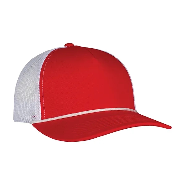 Deluxe 5-Panel Chino Twill & Trucker Mesh with Rope Cap.... from ASI 80129 Quake City Caps