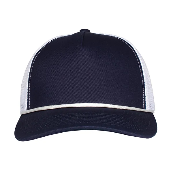 Deluxe 5-Panel Chino Twill & Trucker Mesh with Rope Cap.... from ASI 80129 Quake City Caps
