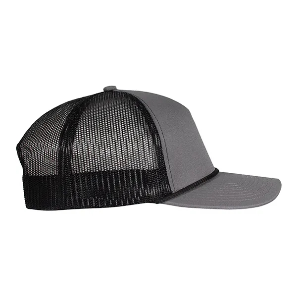 Deluxe 5-Panel Chino Twill & Trucker Mesh with Rope Cap.... from ASI 80129 Quake City Caps