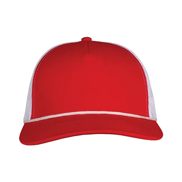 Deluxe 5-Panel Chino Twill & Trucker Mesh with Rope Cap.... from ASI 80129 Quake City Caps