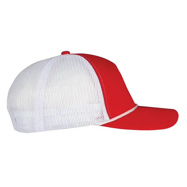 Deluxe 5-Panel Chino Twill & Trucker Mesh with Rope Cap.... from ASI 80129 Quake City Caps