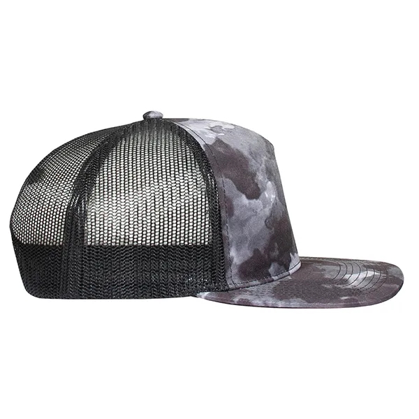 Deluxe Sublimated Abstract Camo Trucker Cap.... from ASI 80129 Quake City Caps