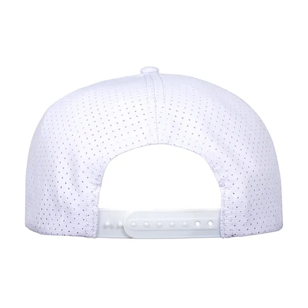 Contour 6-Panel Pearl Nylon Flat Bill w/ Perforated Panels Cap.... from ASI 80129 Quake City Caps
