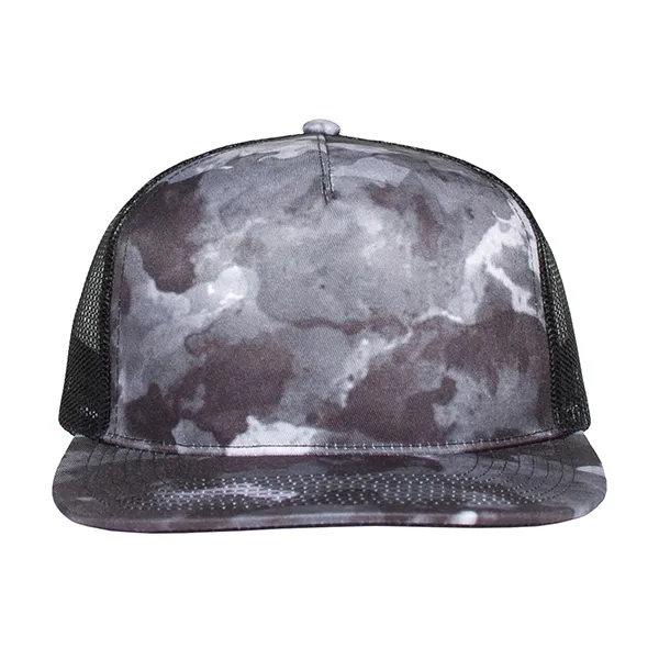 Deluxe Sublimated Abstract Camo Trucker Cap.... from ASI 80129 Quake City Caps