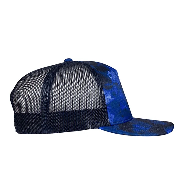 Deluxe Sublimated Abstract Camo Trucker Cap.... from ASI 80129 Quake City Caps