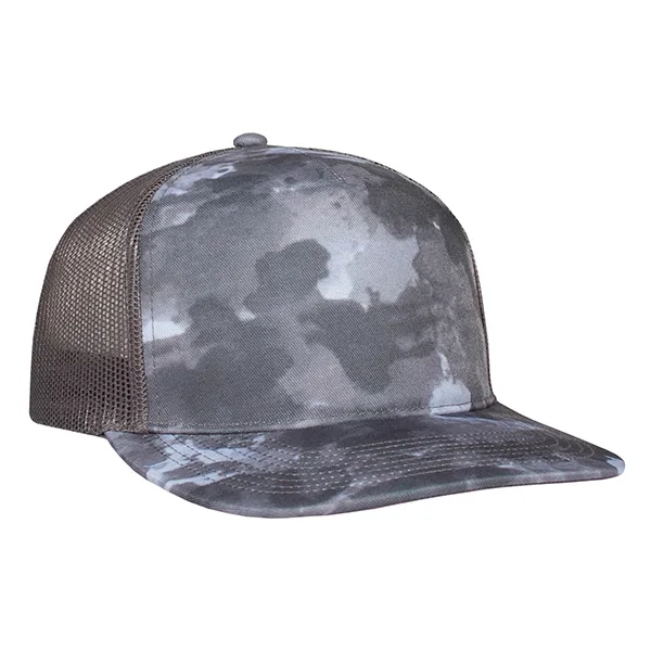 Deluxe Sublimated Abstract Camo Trucker Cap.... from ASI 80129 Quake City Caps