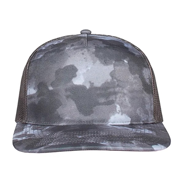 Deluxe Sublimated Abstract Camo Trucker Cap.... from ASI 80129 Quake City Caps