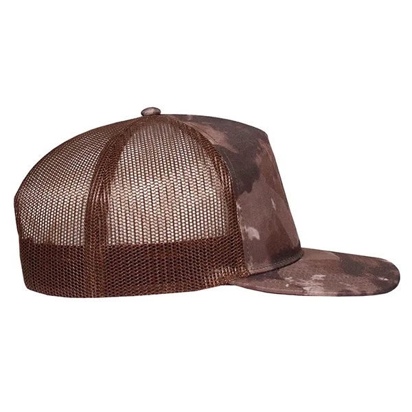 Deluxe Sublimated Abstract Camo Trucker Cap.... from ASI 80129 Quake City Caps