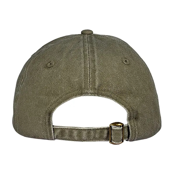 Distressed Laundered Pigment Dyed Cotton Twill Cap.... from ASI 80129 Quake City Caps