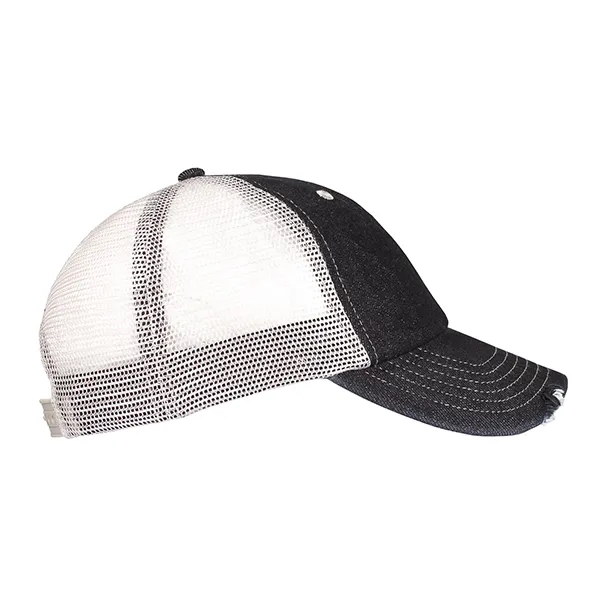 Unstructured Light Weight Denim Trucker Cap.... from ASI 80129 Quake City Caps