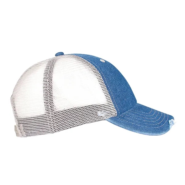 Unstructured Light Weight Denim Trucker Cap.... from ASI 80129 Quake City Caps