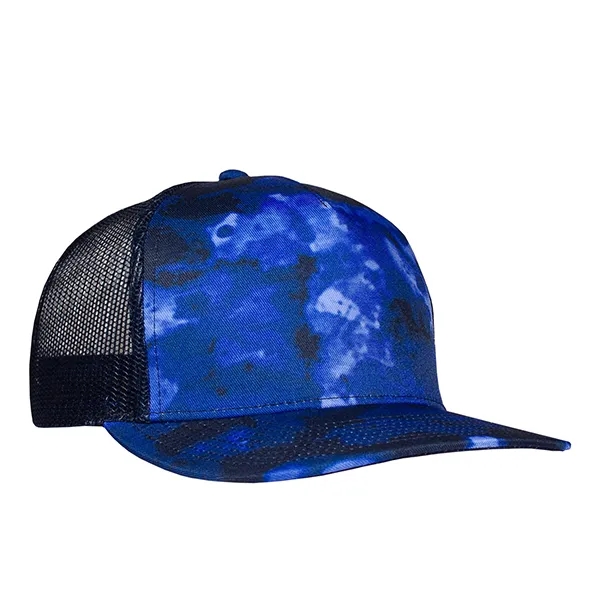 Deluxe Sublimated Abstract Camo Trucker Cap.... from ASI 80129 Quake City Caps