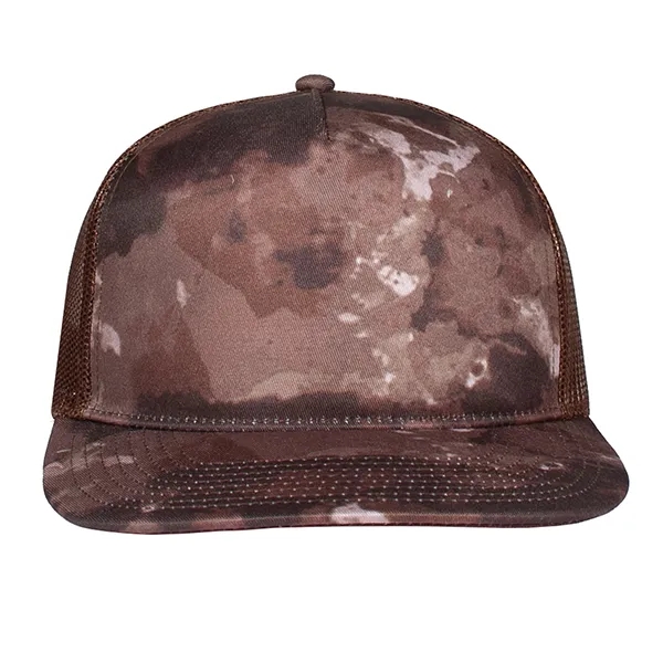 Deluxe Sublimated Abstract Camo Trucker Cap.... from ASI 80129 Quake City Caps