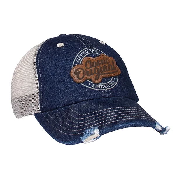 Unstructured Light Weight Denim Trucker Cap.... from ASI 80129 Quake City Caps