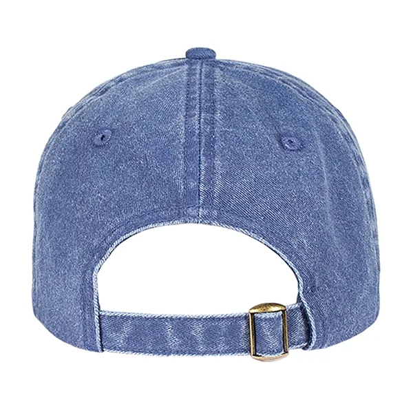 Distressed Laundered Pigment Dyed Cotton Twill Cap.... from ASI 80129 Quake City Caps