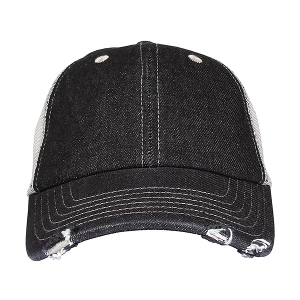 Unstructured Light Weight Denim Trucker Cap.... from ASI 80129 Quake City Caps
