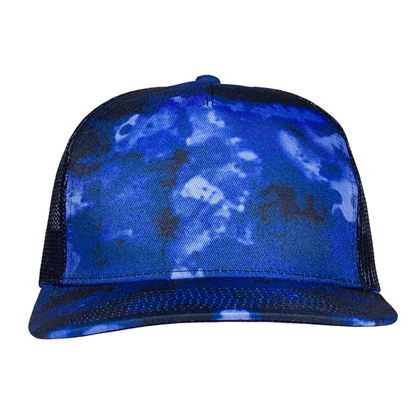 Deluxe Sublimated Abstract Camo Trucker Cap.... from ASI 80129 Quake City Caps