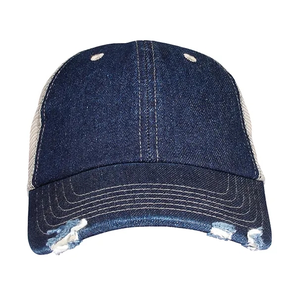 Unstructured Light Weight Denim Trucker Cap.... from ASI 80129 Quake City Caps