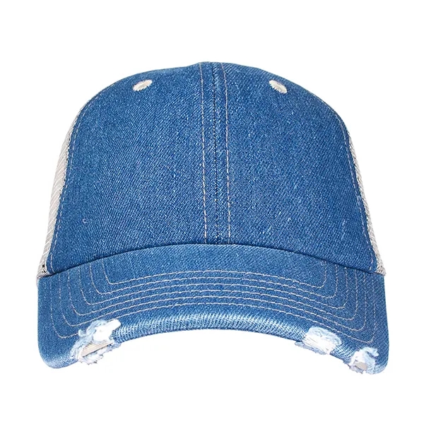 Unstructured Light Weight Denim Trucker Cap.... from ASI 80129 Quake City Caps