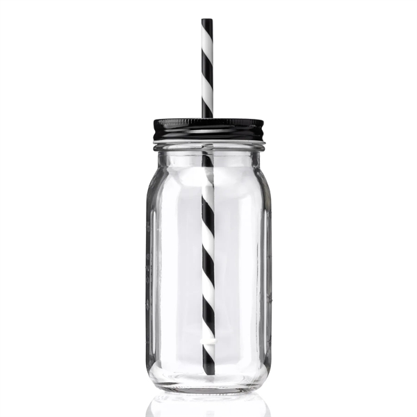 20 ounce glass mason jar with threaded screw-on lid and reusable... from ASI 57800 Gordon Sinclair / Gordon Sinclair®