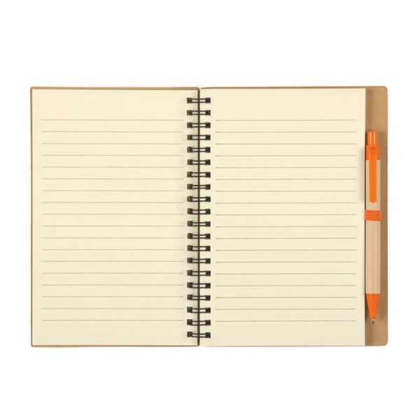 5" x 7" 80-page spiral hardcover notebook with elastic band closure,... from ASI 63549 Jornik Manufacturing Corp